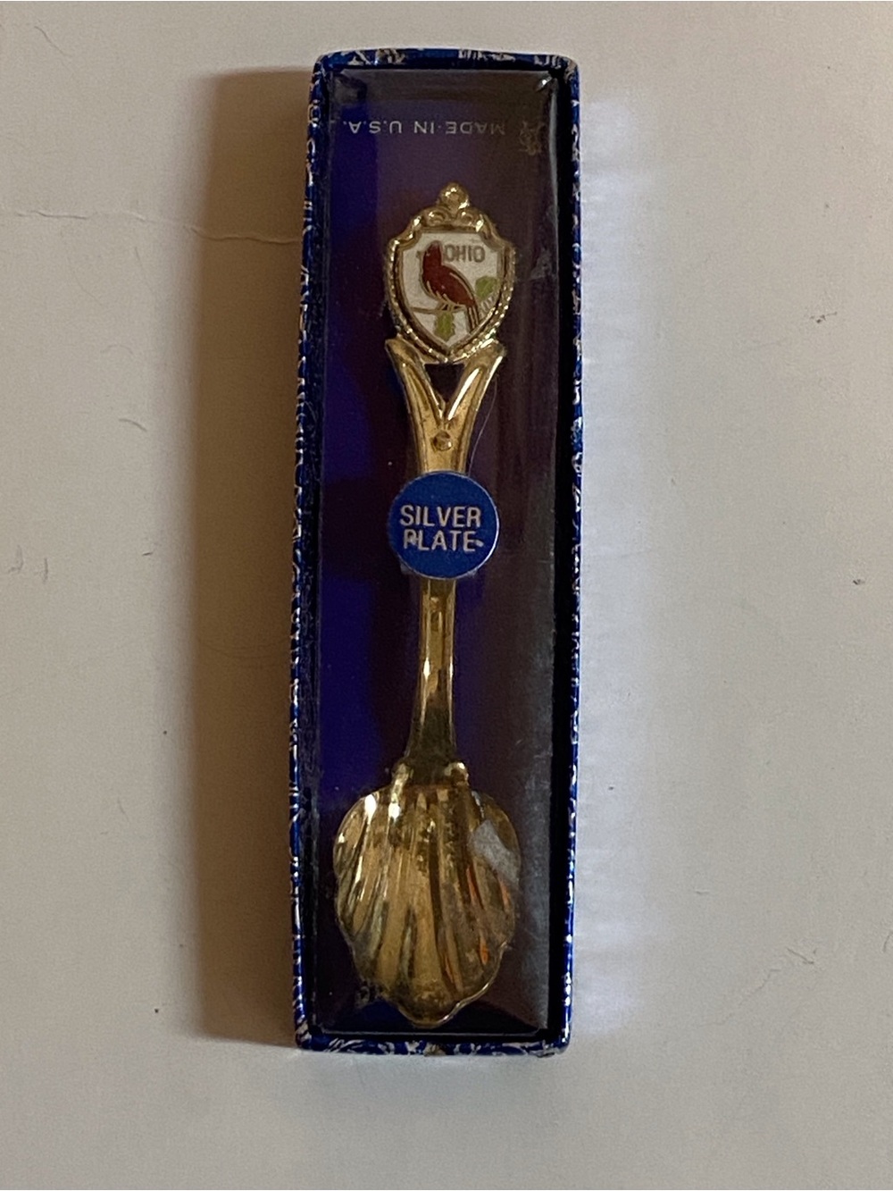 Collectible Ohio Souvenir Silver Plate Collector Spoon